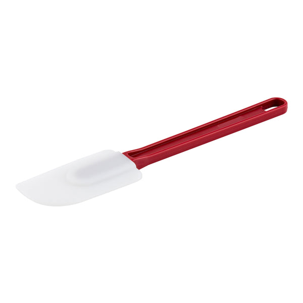 Restaurantware Met Lux Red High Temperature Rubber Spatula - Flat - 10" - 1 Count Box