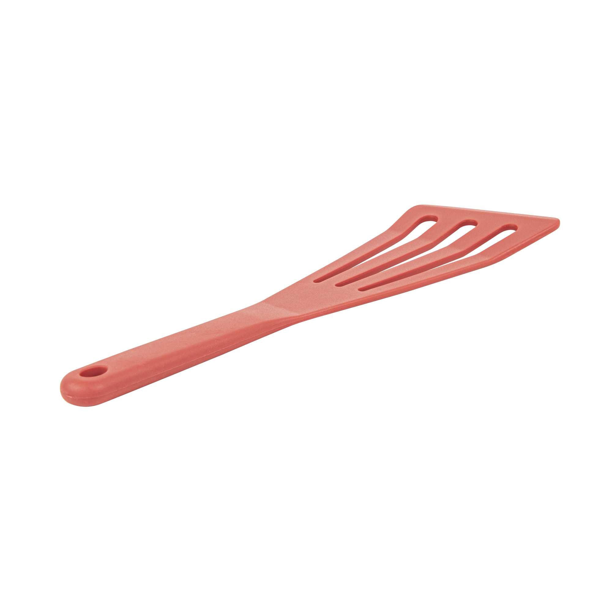 restaurantware Met Lux Red Silicone High Temperature Slotted Turner / Spatula - 12 1/4" - 1 count box
