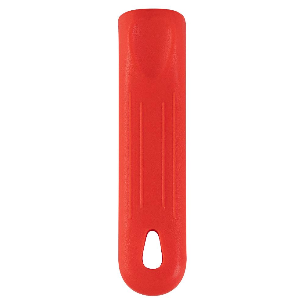 restaurantware Met Lux Red Silicone Removable Pan Handle Sleeve - For 10" and 12" Aluminum Pans - 5 1/4" - 1 count box