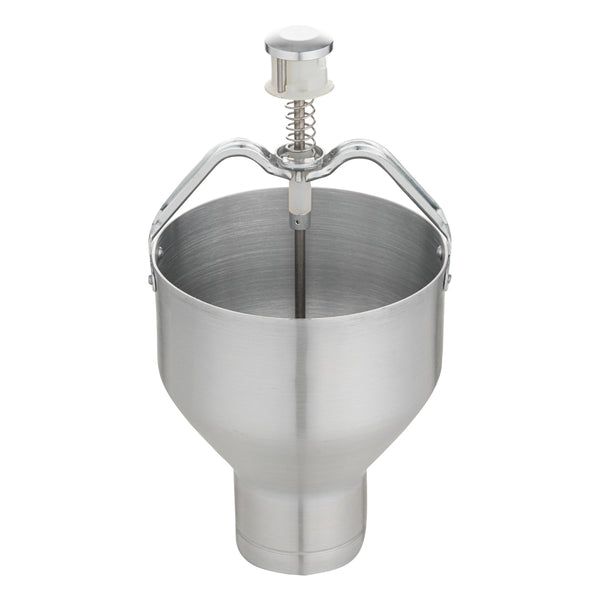 Restaurantware Met Lux Round Aluminum Pancake / Waffle Batter Dispenser - 6 1/2" X 6 1/2" X 13" - 1 Count Box
