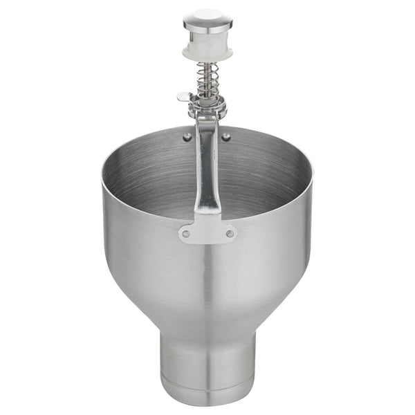 Restaurantware Met Lux Round Aluminum Pancake / Waffle Batter Dispenser - 6 1/2" X 6 1/2" X 13" - 1 Count Box