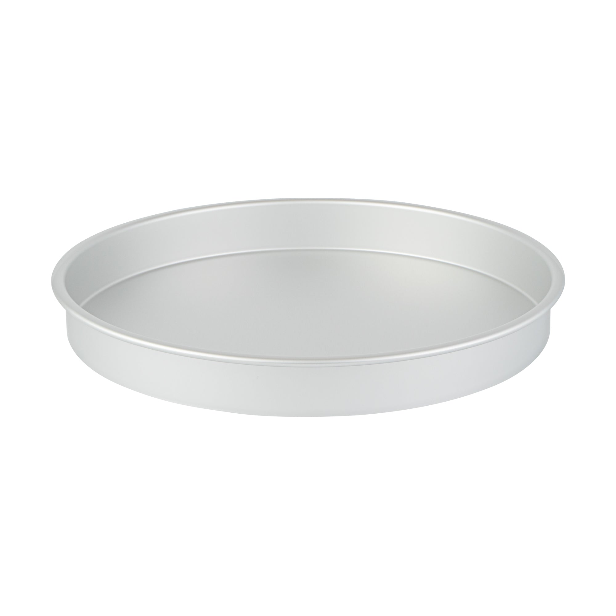 restaurantware Met Lux Round Aluminum Straight-Sided Cake Pan - 16" x 16" x 2" - 12 count box