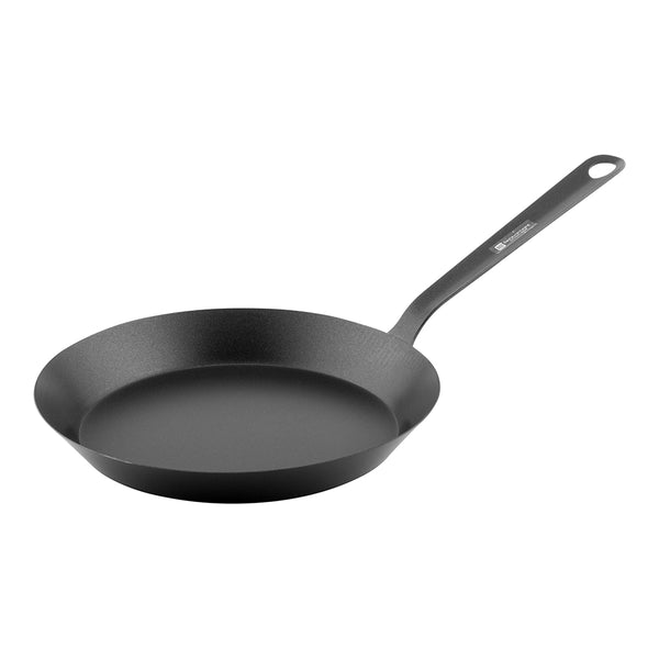 Restaurantware Met Lux Round Black Carbon Steel 10" Fry Pan - Non-Stick - 1 Count Box