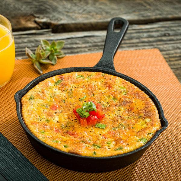 Restaurantware Met Lux Round Black Cast Iron 6" Fry Pan - Pre-seasoned - 1 Count Box
