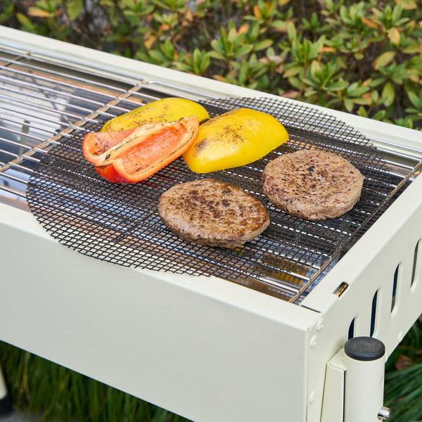 Restaurantware Met Lux Round Fiberglass Reusable Grill Mesh Mat - Non-Stick - 11 3/4" X 11 3/4" - 5 Count Box
