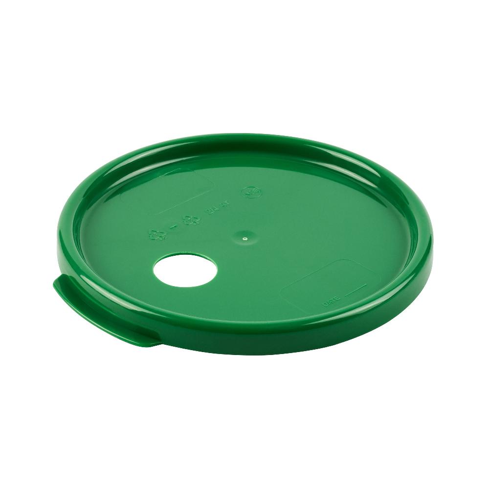 restaurantware Met Lux Round Green Plastic Lid - Fits 4 qt Food Storage Container - 1 count box