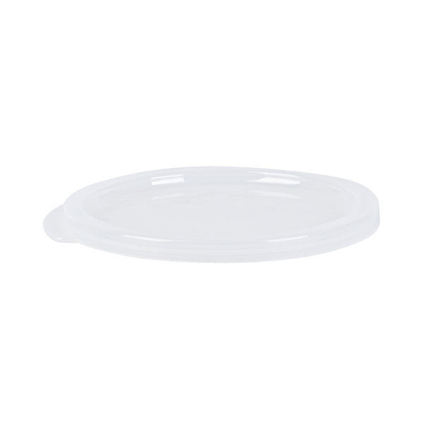 Restaurantware Met Lux Round Translucent Plastic Food Storage Container Lid - Fits 1 Qt - 10 Count Box