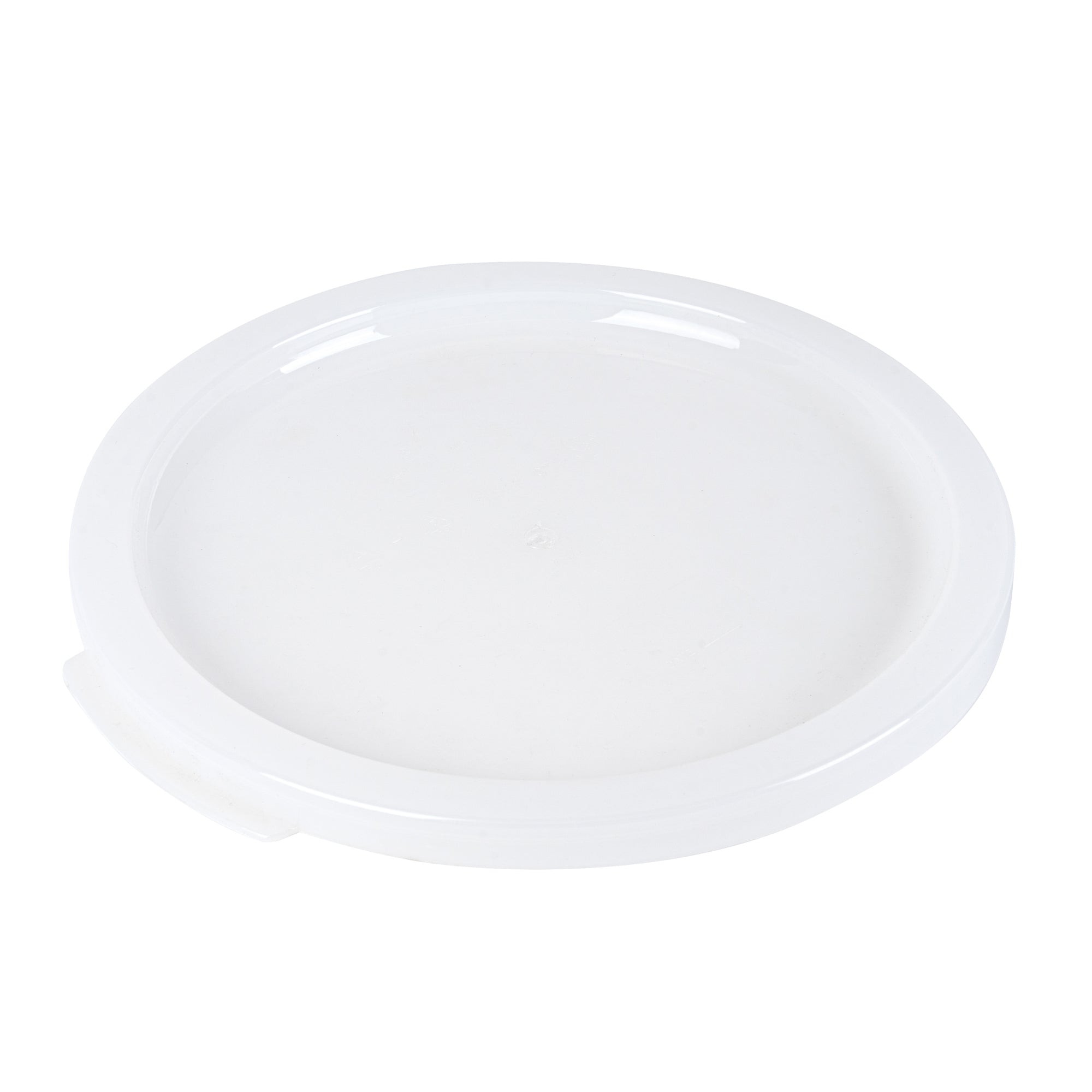 restaurantware Met Lux Round Translucent Plastic Food Storage Container Lid - Fits 12 18 and 22 qt - 10 count box