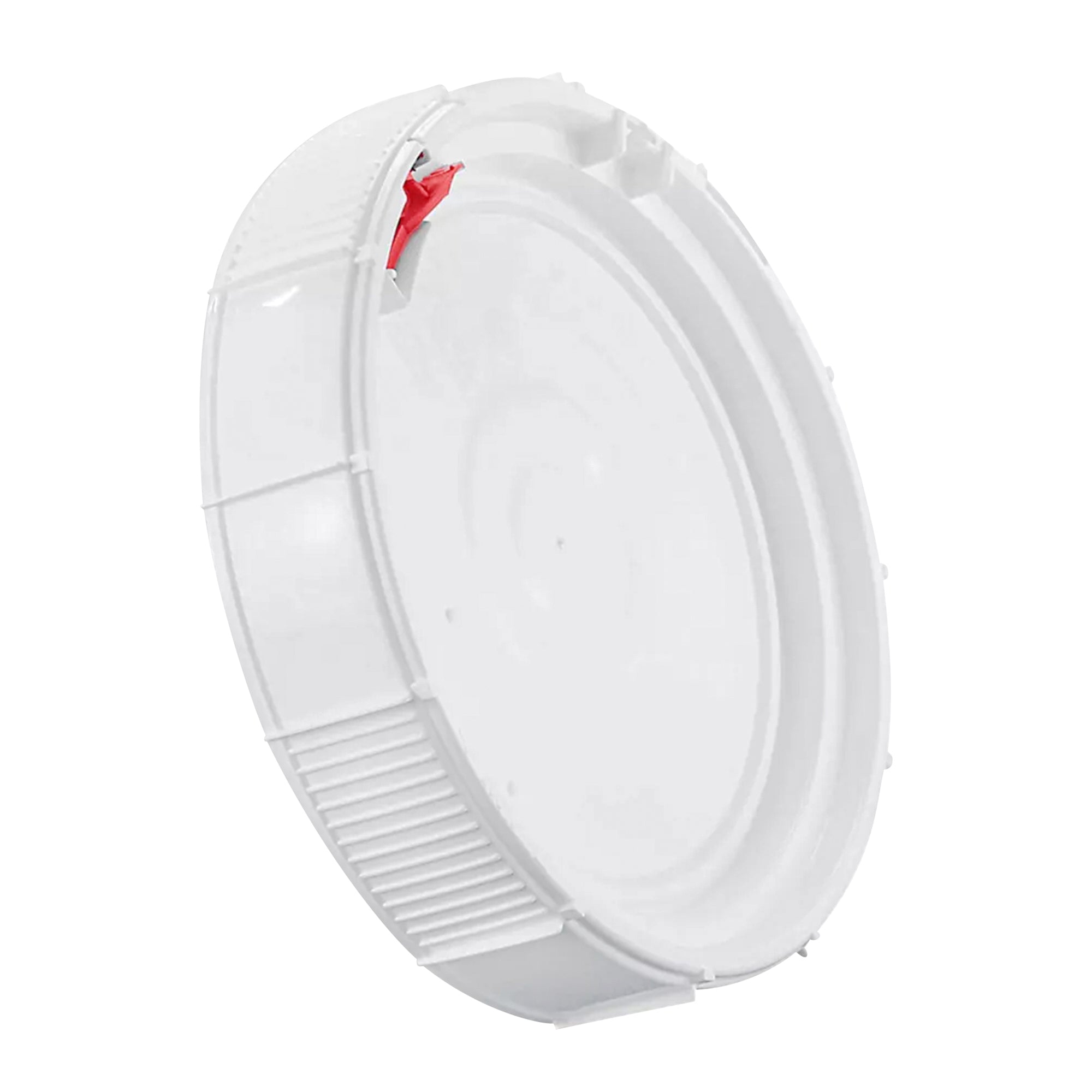 restaurantware Met Lux Round White Plastic Screw Top Lid - For 3.5 & 5 gal Pail Tamper-Evident UN Rated - 11 1/4" x 11 1/4" x 2 1/2" - 1 count box