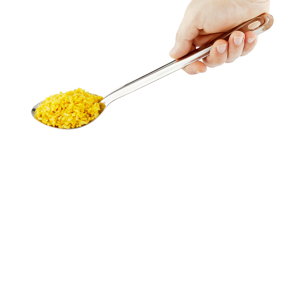 restaurantware Met Lux Silver Stainless Steel Professional Serving Spoon - Solid - 13" - 1 count box