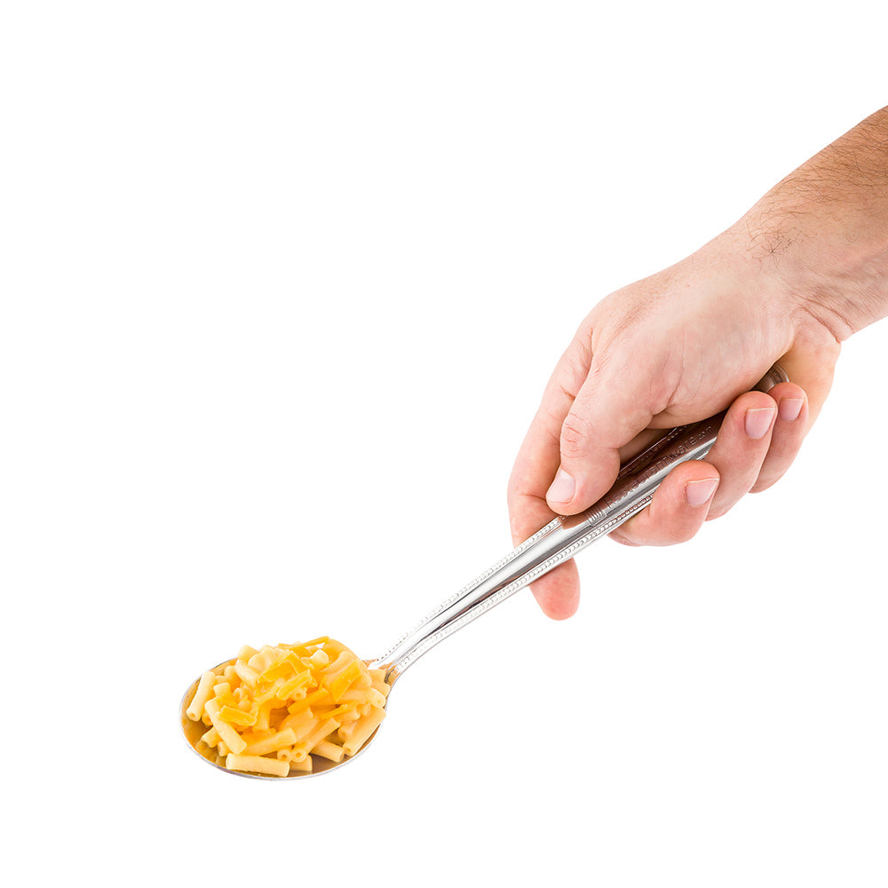 restaurantware Met Lux Silver Stainless Steel Serving Buffet Spoon - Solid - 9" - 1 count box