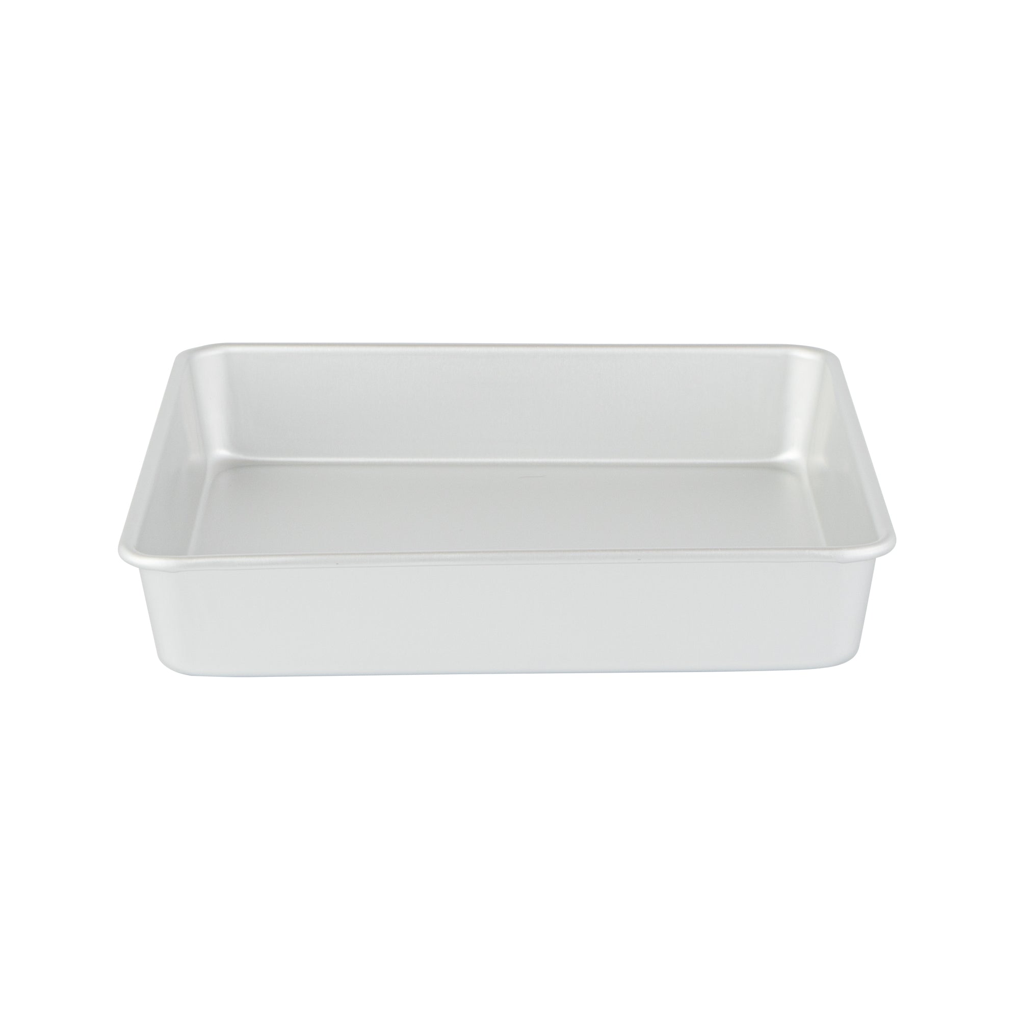 restaurantware Met Lux Square Aluminum Cake Pan - 10" x 10" x 2" - 12 count box