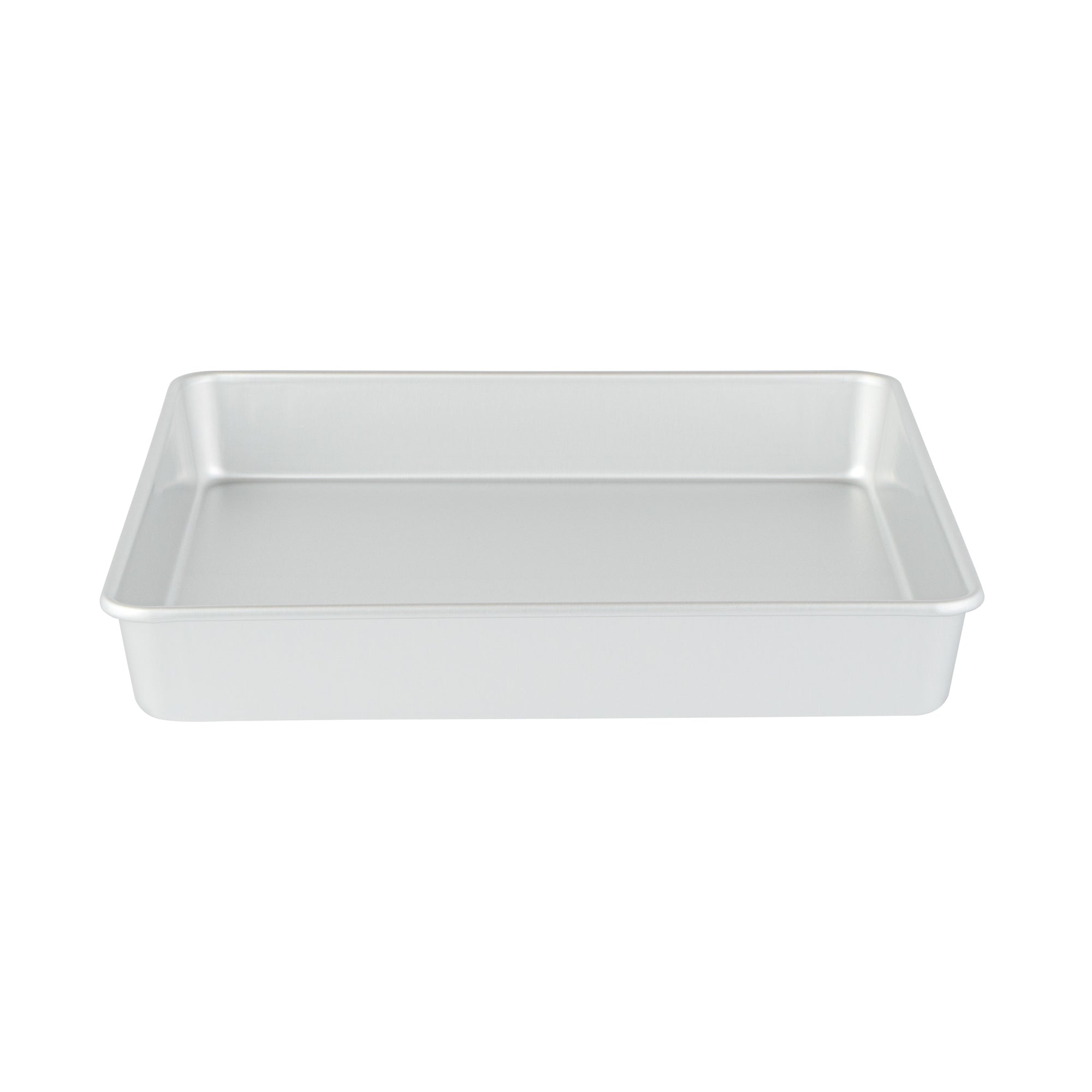 Restaurantware Met Lux Square Aluminum Cake Pan - 12" X 12" X 2" - 12 Count Box