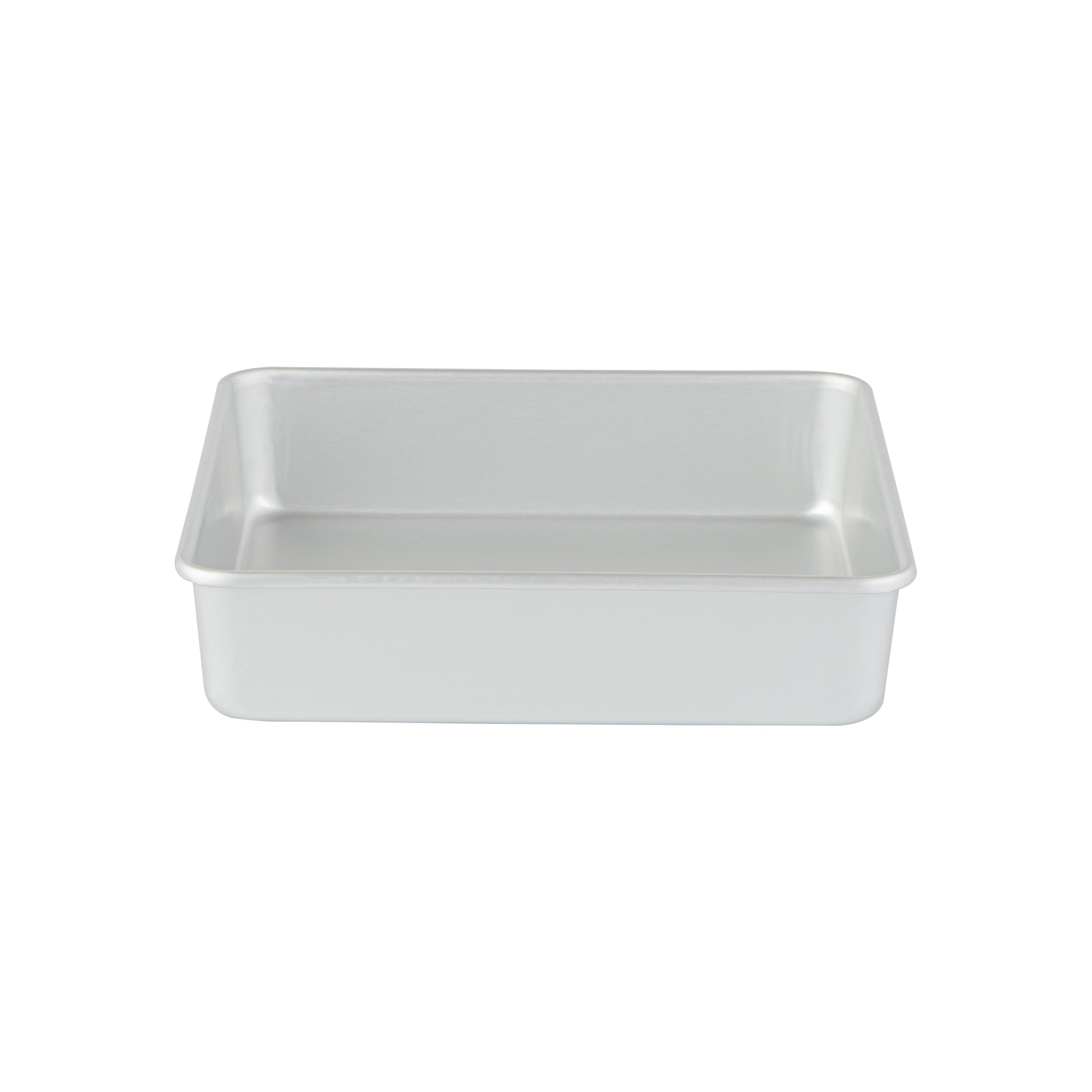 restaurantware Met Lux Square Aluminum Cake Pan - 8" x 8" x 2" - 12 count box