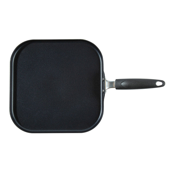 Restaurantware Met Lux Square Aluminum Griddle - Non-Stick With Bakelite Handles - 11" - 10 Count Box