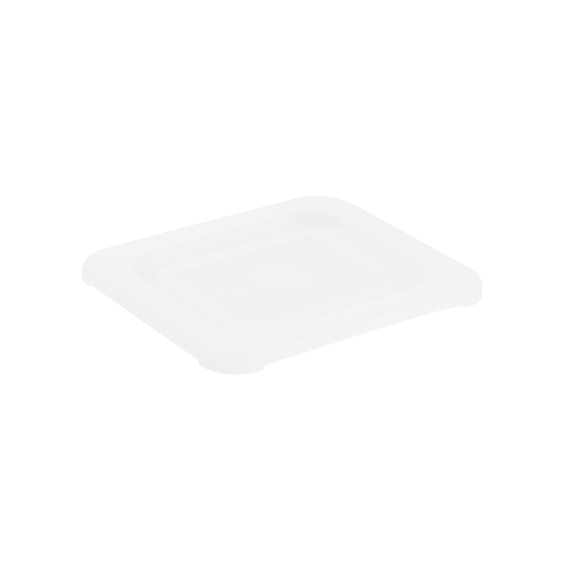 restaurantware Met Lux Square Clear Polypropylene Lid - Fits 1/6 Size Food Pan - 7" x 6 1/2" - 10 count box