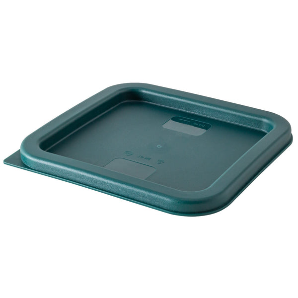 Restaurantware Met Lux Square Green Plastic Food Storage Container Lid - Fits 2 And 4 Qt - 10 Count Box
