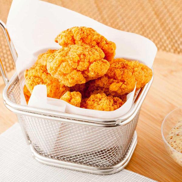 Restaurantware Met Lux Square Silver Stainless Steel Mini Fryer Basket - 4" X 3 1/4" X 2 1/4" - 1 Count Box