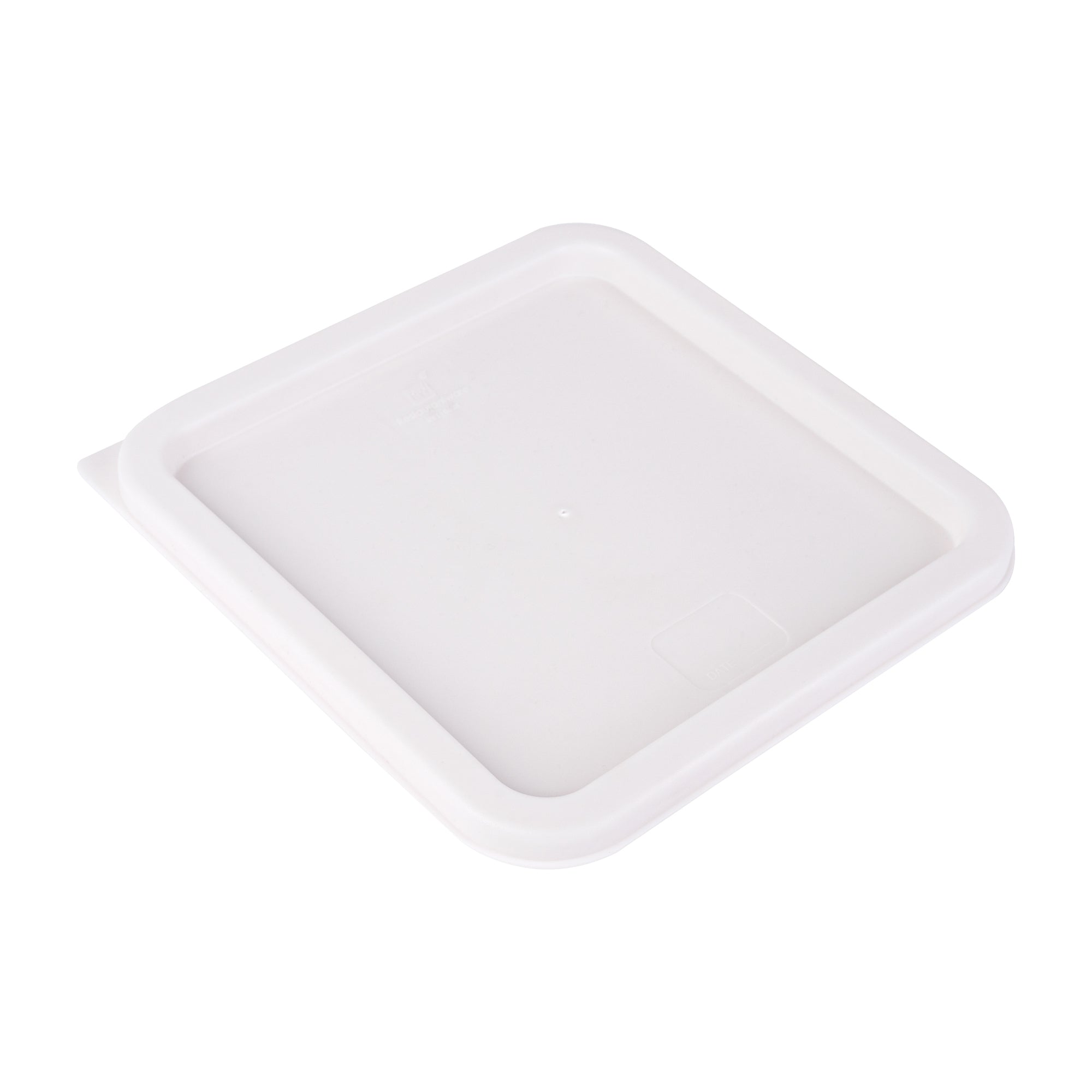 restaurantware Met Lux Square White Plastic Food Storage Container Lid - Fits 6 and 8 qt - 10 count box