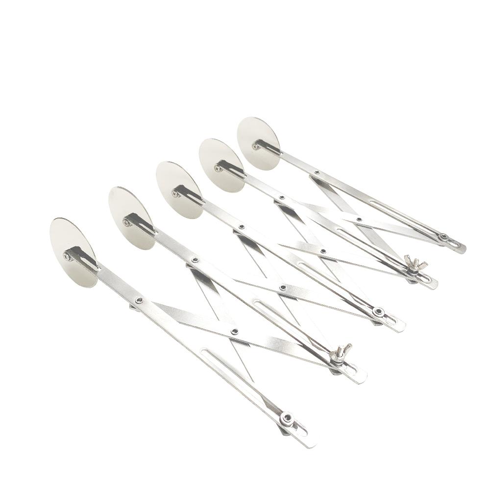 restaurantware Met Lux Stainless Steel 5-Wheel Pastry Cutter - 2 1/4" Blades - 9 1/2" x 9 1/2" x 2 1/4" - 1 count box