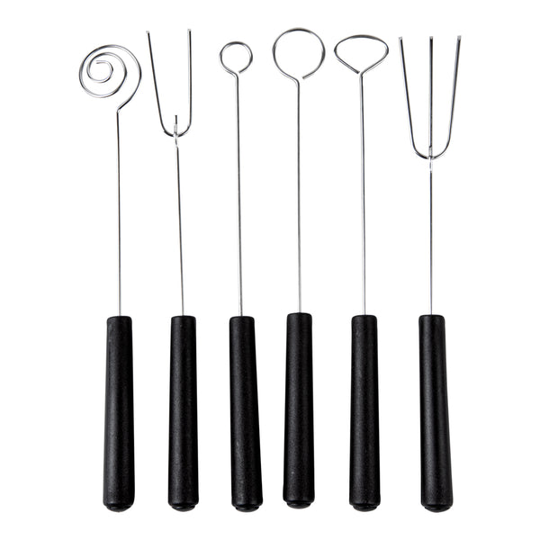 Restaurantware Met Lux Stainless Steel 6-Piece Dipping Fork Set - 1 Count Box