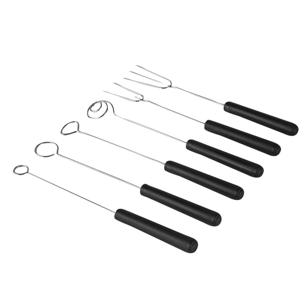 Restaurantware Met Lux Stainless Steel 6-Piece Dipping Fork Set - 1 Count Box