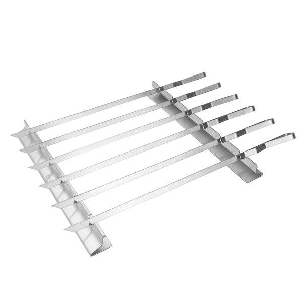 Restaurantware Met Lux Stainless Steel Barbecue / Shish Kabob Skewer Set - 8-Piece - 17" - 1 Count Box