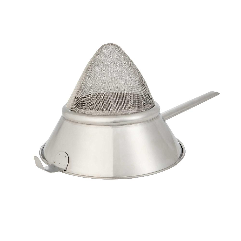 restaurantware Met Lux Stainless Steel Bouillon / Chinois Strainer - Extra Fine Mesh - 10 1/4" - 1 count box