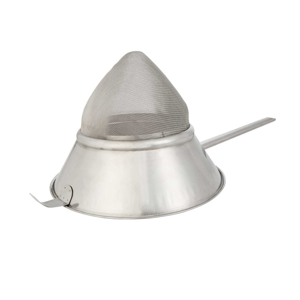 Restaurantware Met Lux Stainless Steel Bouillon / Chinois Strainer - Extra Fine Mesh - 11 3/4" - 1 Count Box