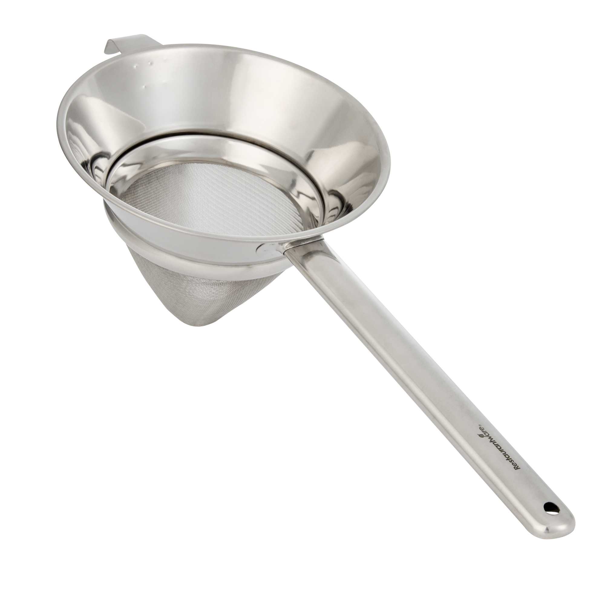 restaurantware Met Lux Stainless Steel Bouillon / Chinois Strainer - Extra Fine Mesh - 11 3/4" - 1 count box