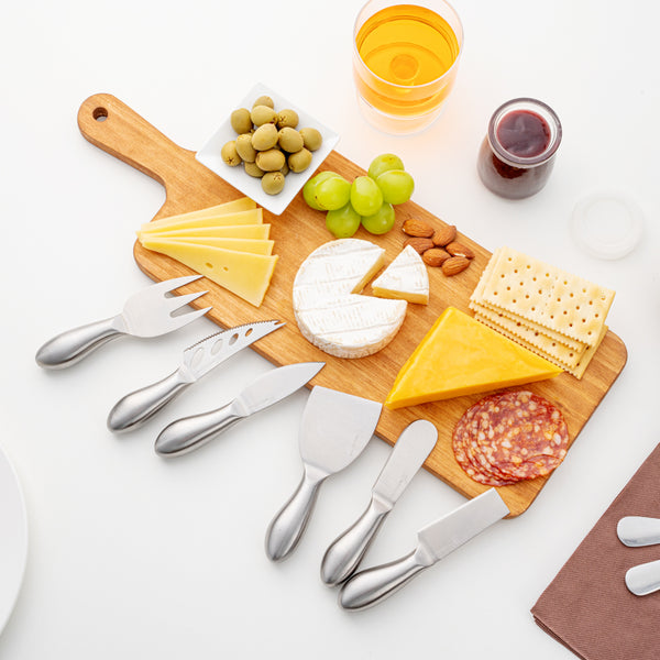 Restaurantware Met Lux Stainless Steel Cheese Knife Set - 6-Piece - 1 Count Box
