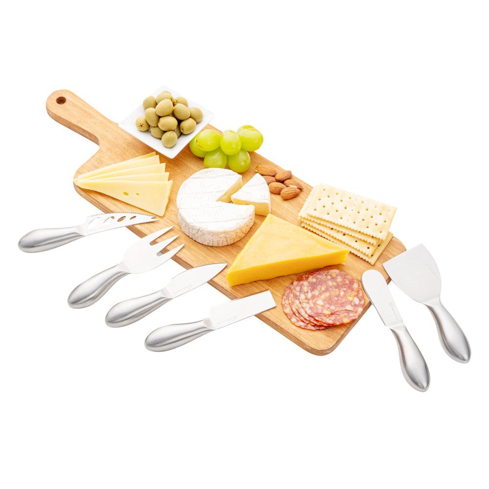 restaurantware Met Lux Stainless Steel Cheese Knife Set - 6-Piece - 1 count box