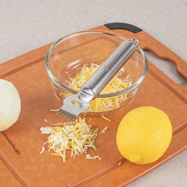 Restaurantware Met Lux Stainless Steel Citrus Zester And Channel Knife - 6 1/2" X 1" X 3/4" - 1 Count Box