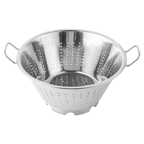 Restaurantware Met Lux Stainless Steel Colander - European Style - 17" X 14" X 8 1/2" - 1 Count Box