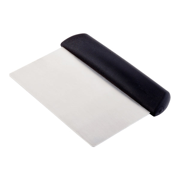 Restaurantware Met Lux Stainless Steel Dough Scraper - With Plastic Handle - 4 1/2" X 6 1/4" X 3/4" - 1 Count Box