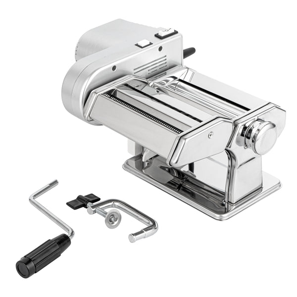 Restaurantware Met Lux Stainless Steel Electric Hybrid Pasta Machine - With 2-Speed Motor 110V - 1 Count Box