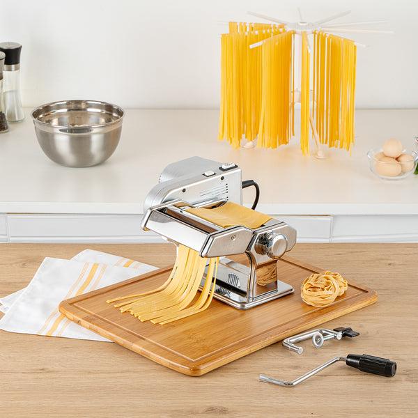 Restaurantware Met Lux Stainless Steel Electric Hybrid Pasta Machine - With 2-Speed Motor 110V - 1 Count Box