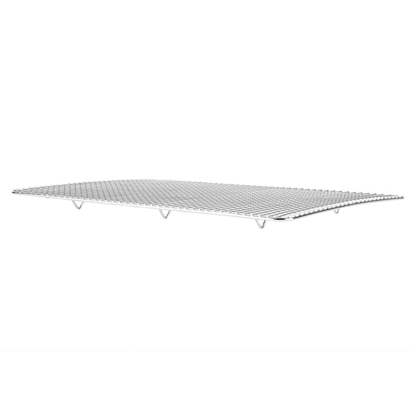 Restaurantware Met Lux Stainless Steel Footed Wire Cooling Rack - For Half Size Sheet Pan - 11 3/4 X 17" - 1 Count Box