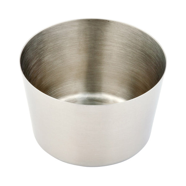 Restaurantware Met Lux Stainless Steel French Fry Cup - Short Satin Finish - 3 1/4" X 2" - 1 Count Box