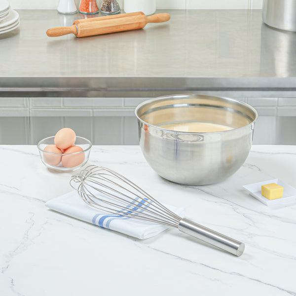 Restaurantware Met Lux Stainless Steel French Whisk - 16" - 1 Count Box