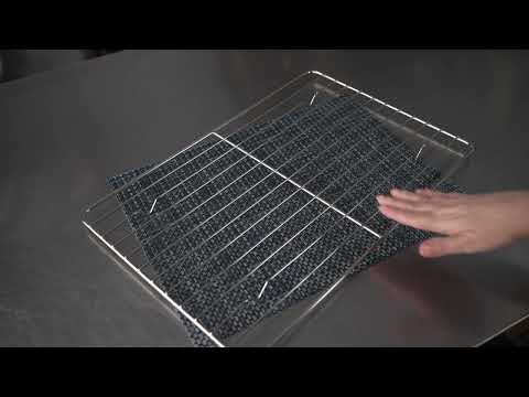 Restaurantware Met Lux Stainless Steel Full Size Wire Cooling Rack - 24" X 18" - 1 Count Box