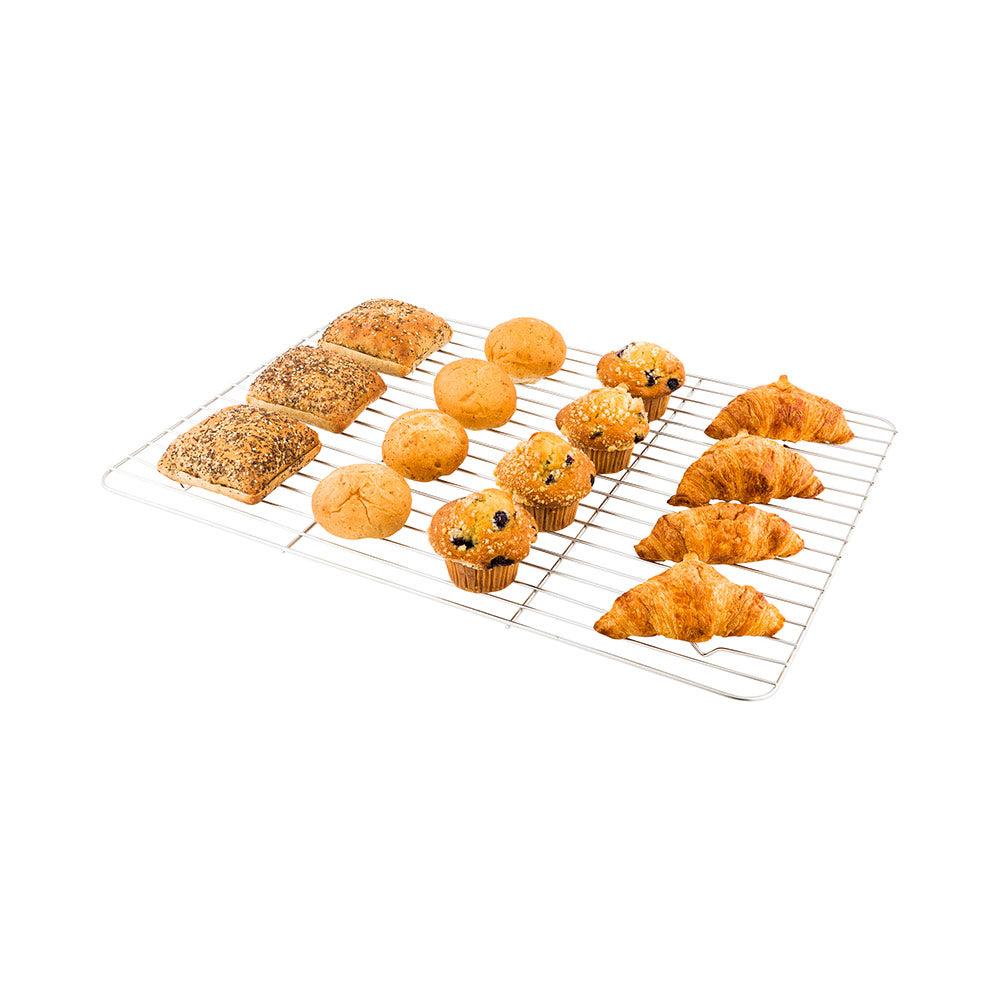 restaurantware Met Lux Stainless Steel Full Size Wire Cooling Rack - 24" x 18" - 1 count box
