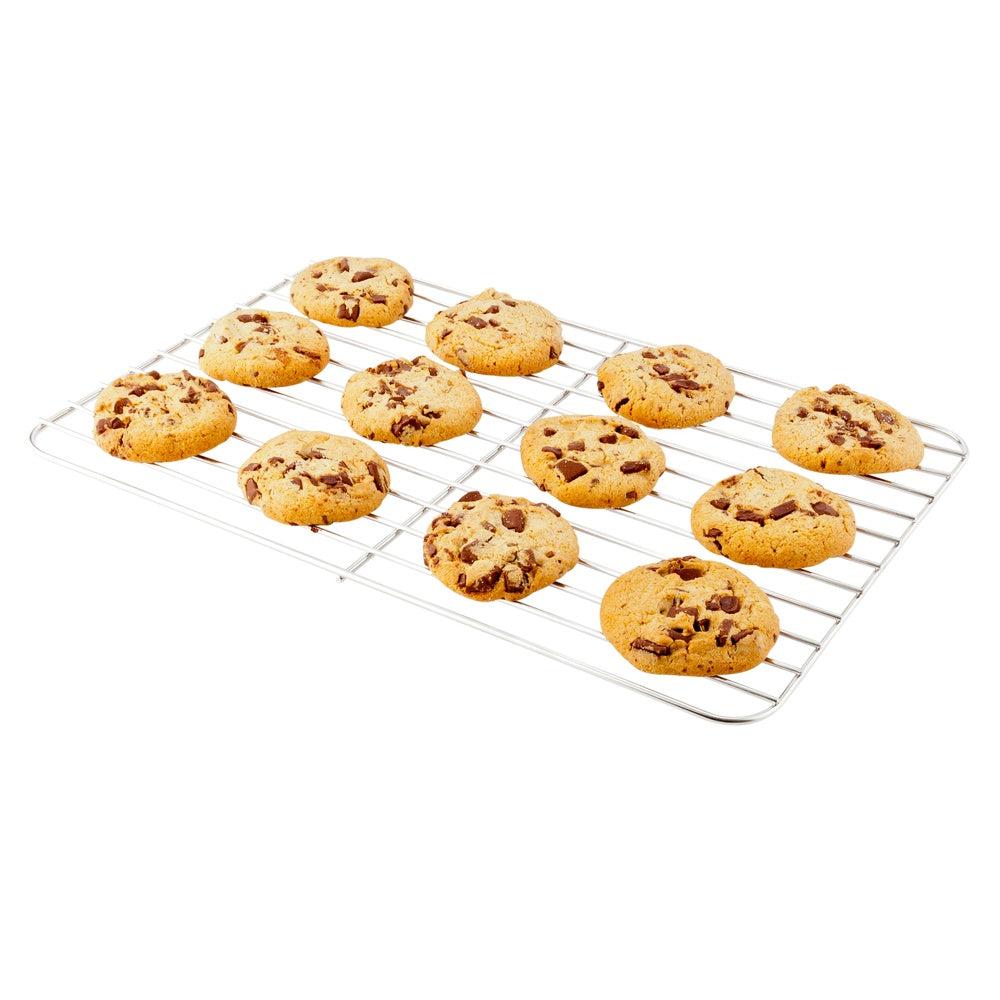 restaurantware Met Lux Stainless Steel Half Size Wire Cooling Rack - 18" x 12" - 1 count box