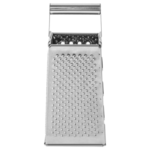 Restaurantware Met Lux Stainless Steel Heavy-Duty Four-Sided Cheese Grater - 4 1/4" X 3 1/4" X 10" - 1 Count Box