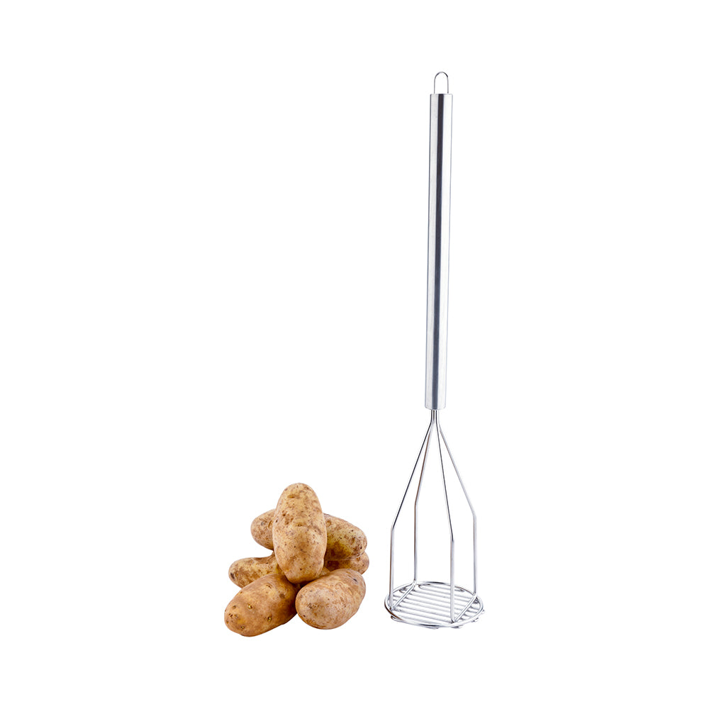 restaurantware Met Lux Stainless Steel Heavy-Duty Potato Masher - 24" - 1 count box