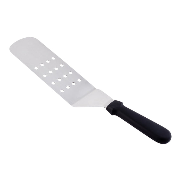 Restaurantware Met Lux Stainless Steel Perforated Turner - With Plastic Handle - 15" - 1 Count Box