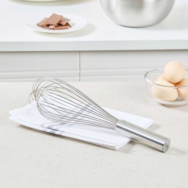 Restaurantware Met Lux Stainless Steel Piano Whisk - 12" - 1 Count Box