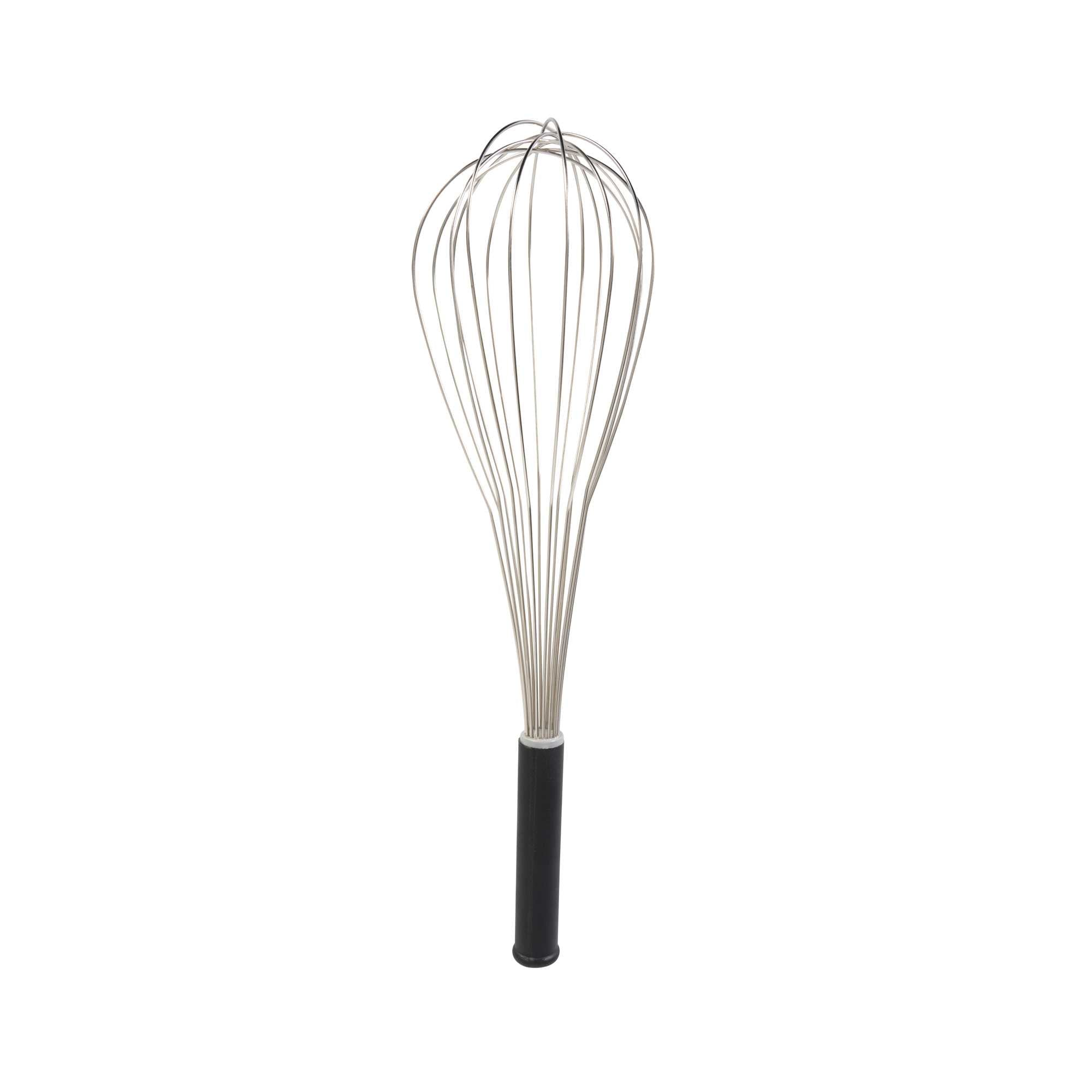 restaurantware Met Lux Stainless Steel Piano Whisk - with Plastic Comfort Handle - 18" - 1 count box
