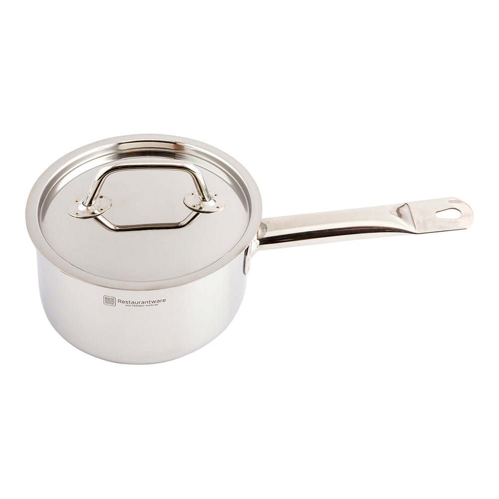 restaurantware Met Lux Stainless Steel Sauce Pan Lid - Fits 1.5 qt - 1 count box