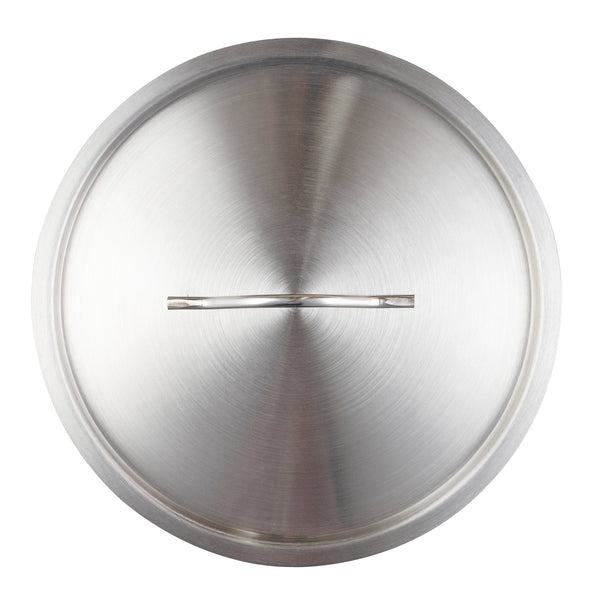 Restaurantware Met Lux Stainless Steel Sauce Pan Lid - Fits 21 Qt - 1 Count Box